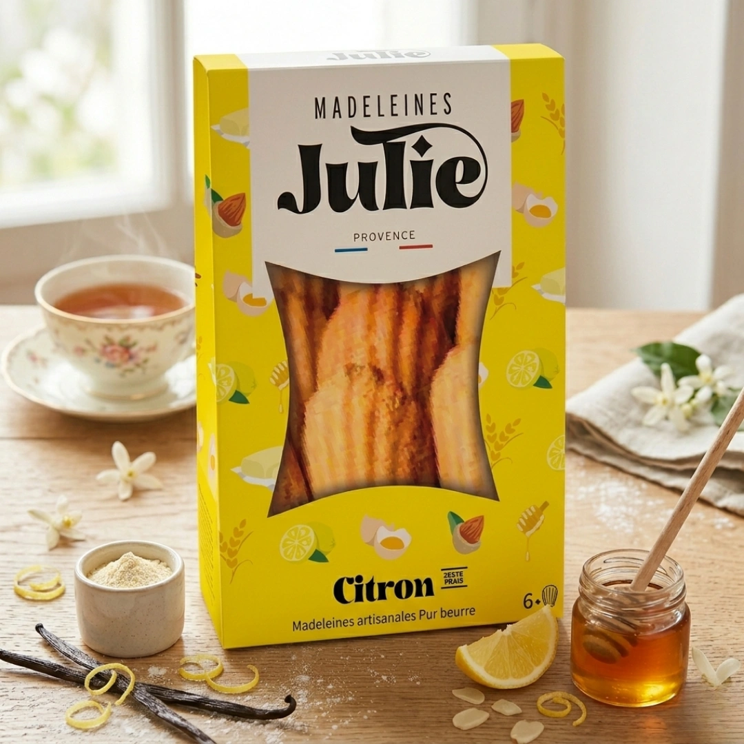Boîte de Madeleines - Saveur Citron