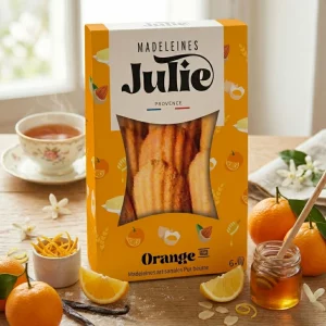 Boîte de Madeleines - Saveur Orange